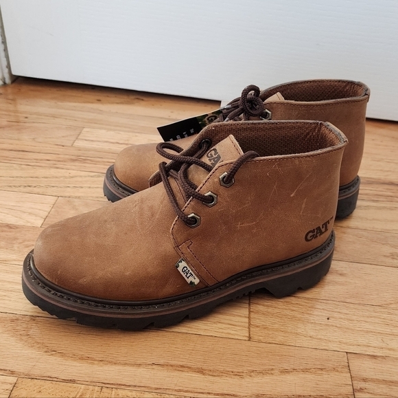 GAT Genuine Leather Upper | Cambrelle Lining Youth Work Boots US 4/ Euro 37 - Picture 1 of 9